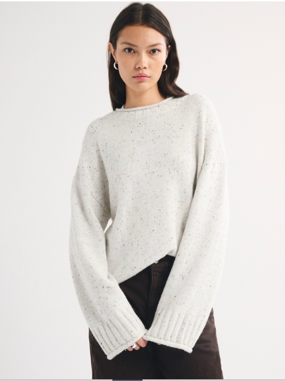Abercrombie & Fitch Wool blend Roll Neck Crew Sweater - Picture 3 of 8